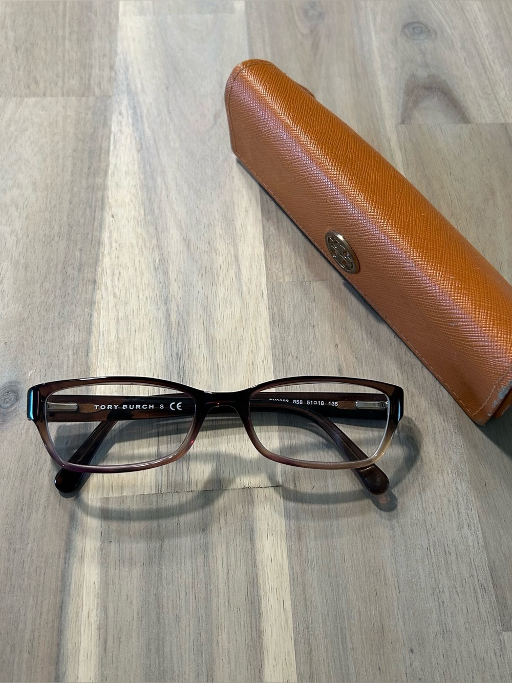Tory Burch TY2003 Eyeglasses Brown Fade 51-18-135 (with Case)